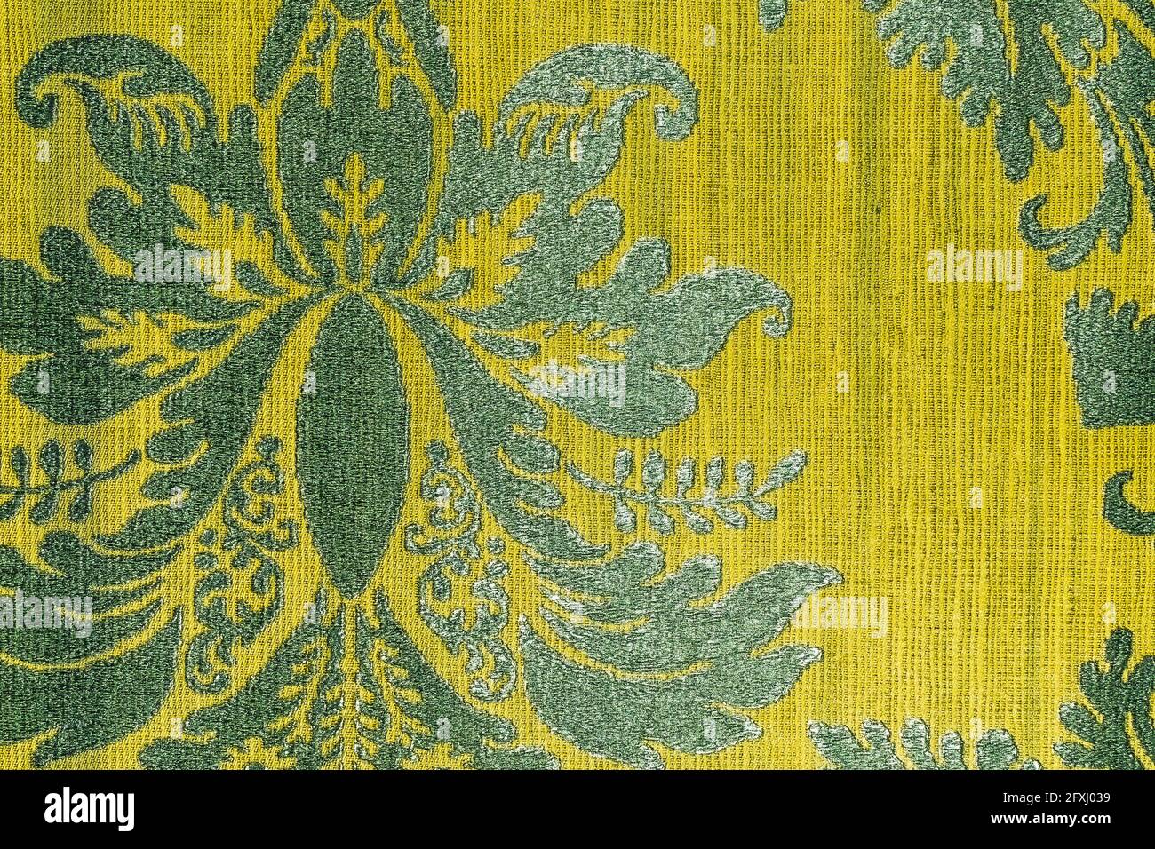 Vintage Wallpaper Seamless Pattern with Eastern Floral Elements Stock Photo