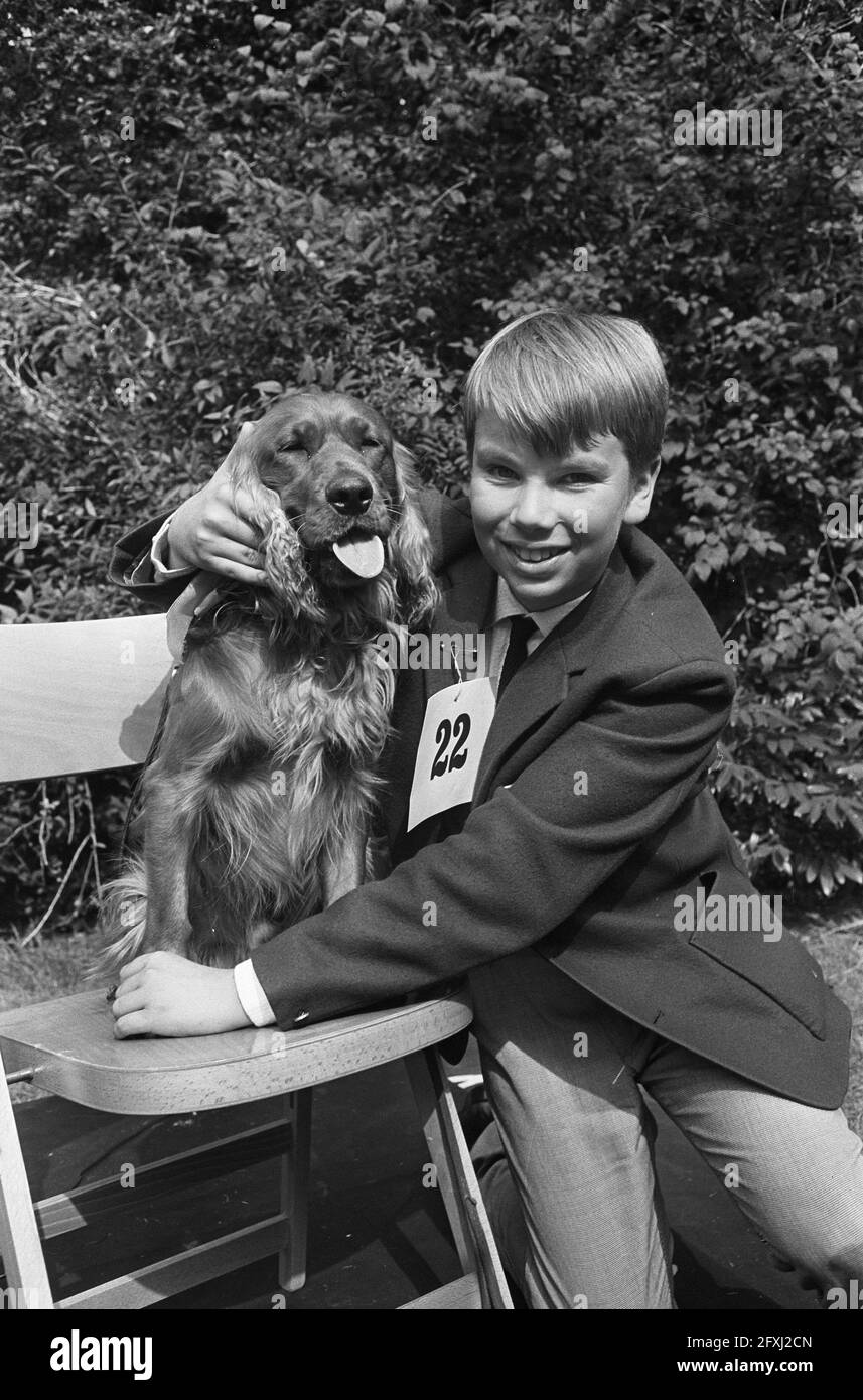 Winner dog show, August 14, 1965, Winners, The Netherlands, 20th century press agency photo, news to remember, documentary, historic photography 1945-1990, visual stories, human history of the Twentieth Century, capturing moments in time Stock Photo