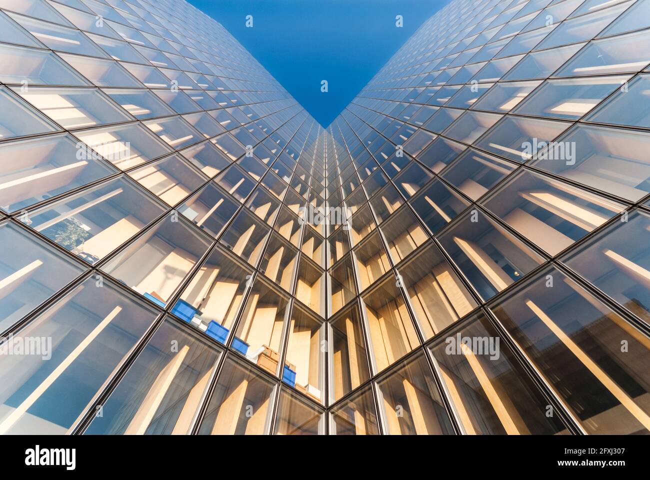 FRANCE, PARIS (75), 13TH ARR, BNF, LOW-ANGLE VIEW OF A FACADE OF THE  NATIONAL LIBRARY OF FRANCE (ARCHITECT DOMINIQUE PERRAULT Stock Photo - Alamy