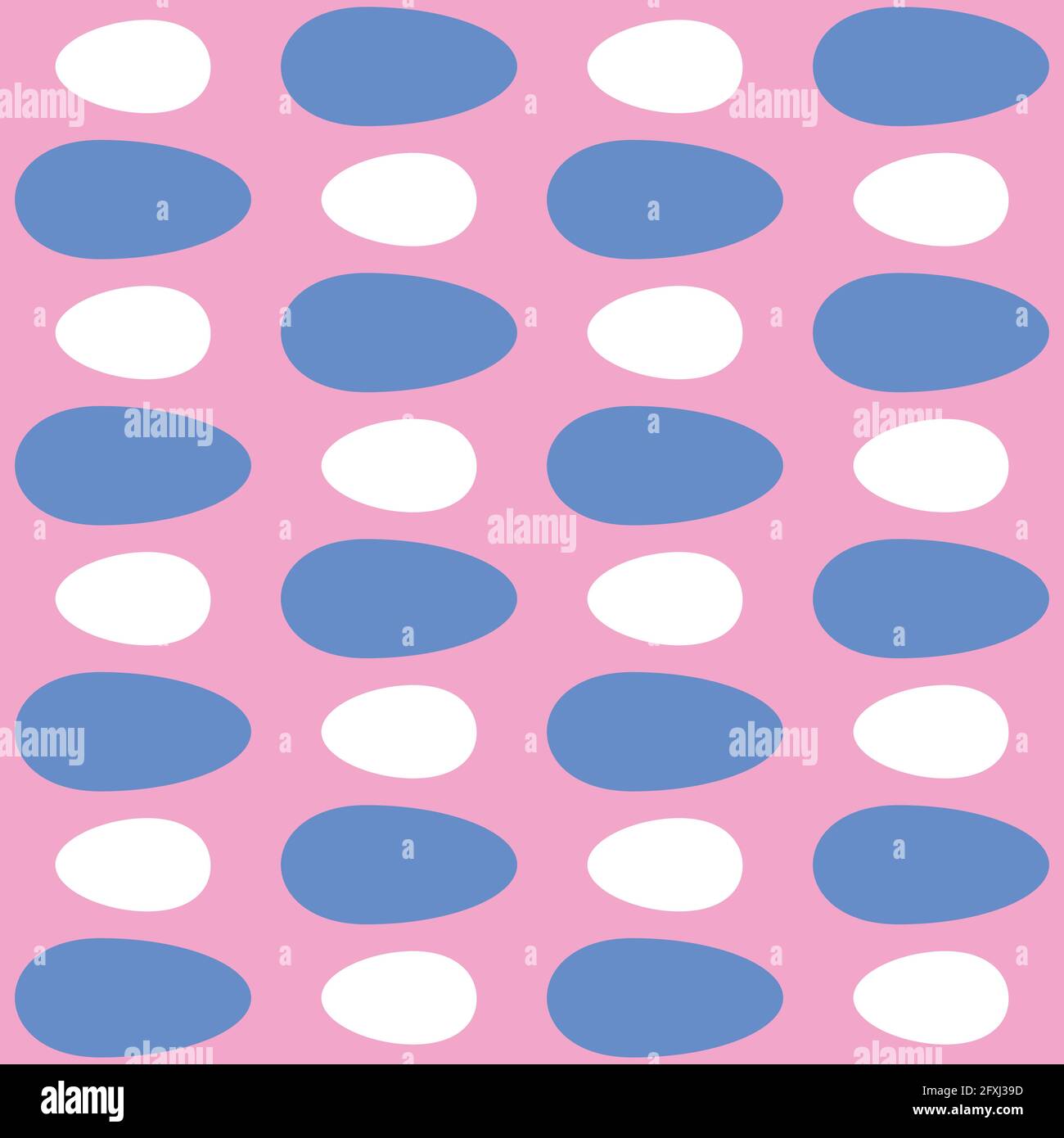 Simple retro seamless pattern for web, advertising, textiles, prints and any design projects. Rounded shapes will decorate any surface or thing and ma Stock Vector