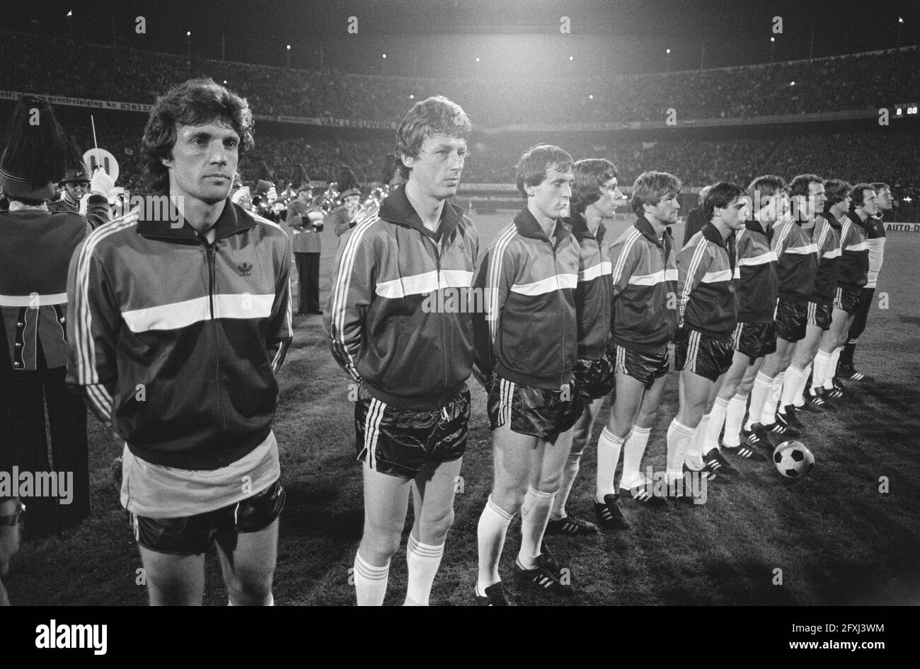 Photo Ancienne Equipe De France – Match Coupe Du Monde 1981 – Tirage Original