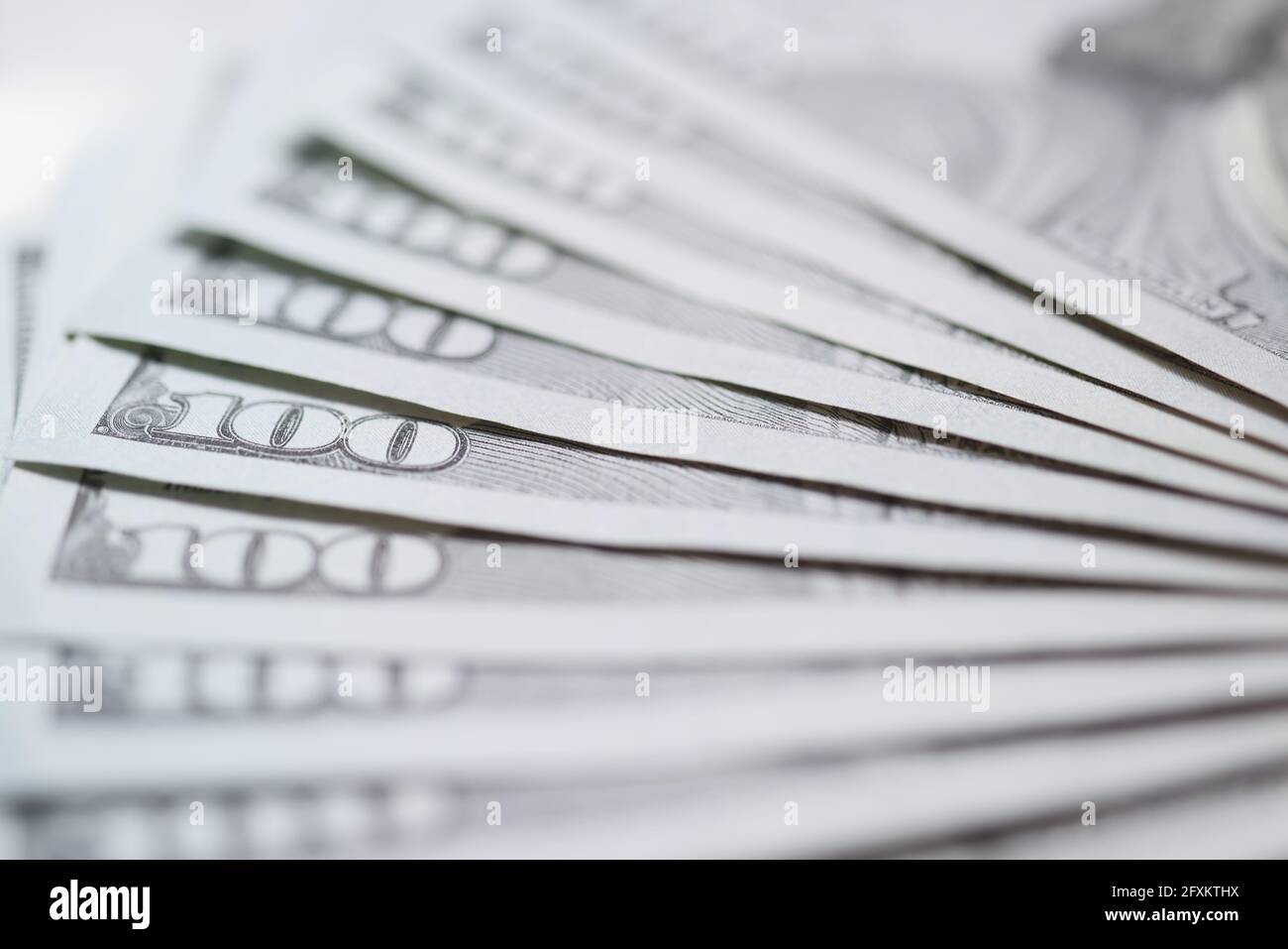 100 dollar bills fanned hi-res stock photography and images - Alamy