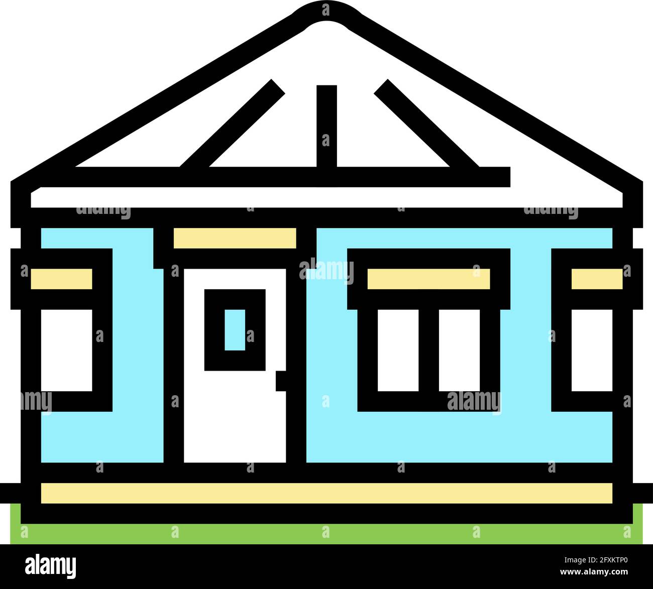 yurt house color icon vector illustration Stock Vector
