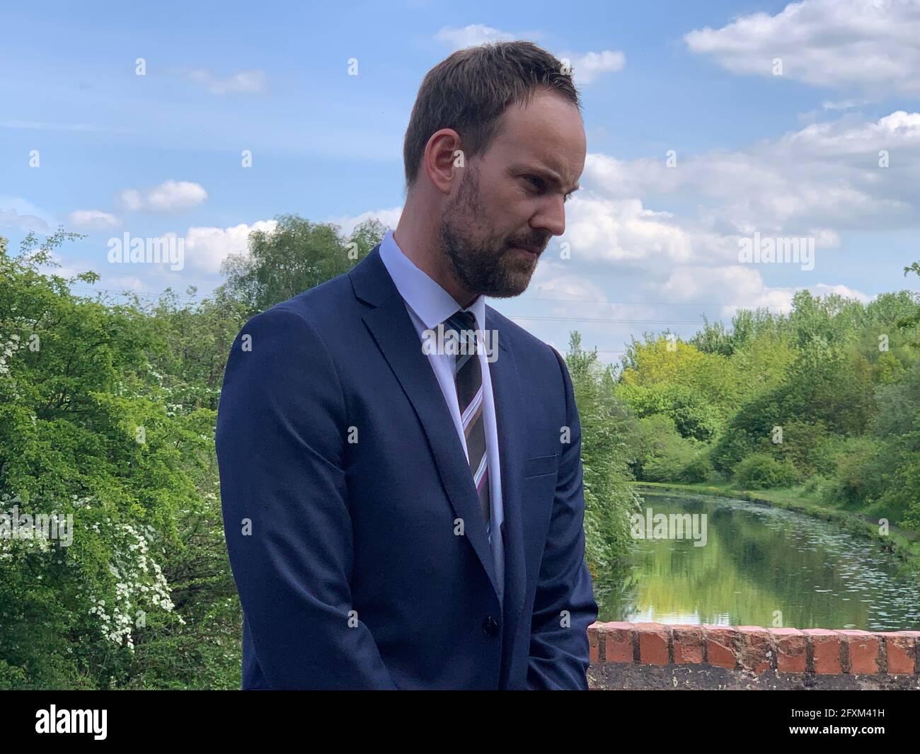 Detective Chief Inspector Jim Munro in Rough Wood country park in Walsall, where a dead newborn baby boy was found in the local canal. Picture date: Thursday May 27, 2021. Stock Photo