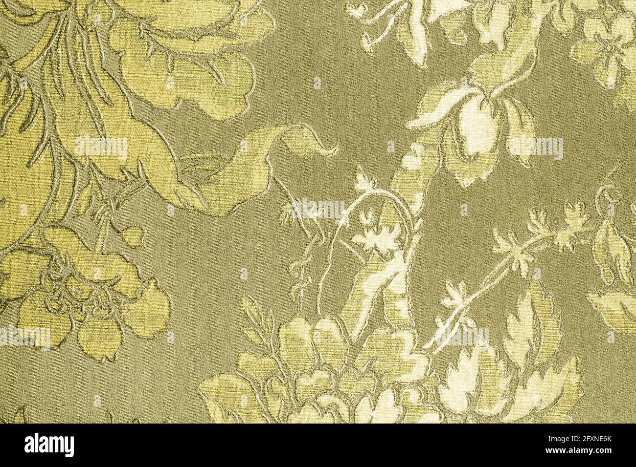 Vintage Wallpaper Seamless Pattern with Eastern Floral Elements Stock Photo