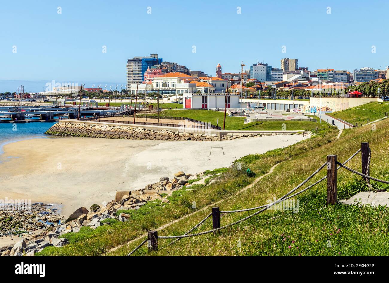 Cityscape of Povoa de Varzim, Porto district, North Region, Portugal Stock  Photo - Alamy