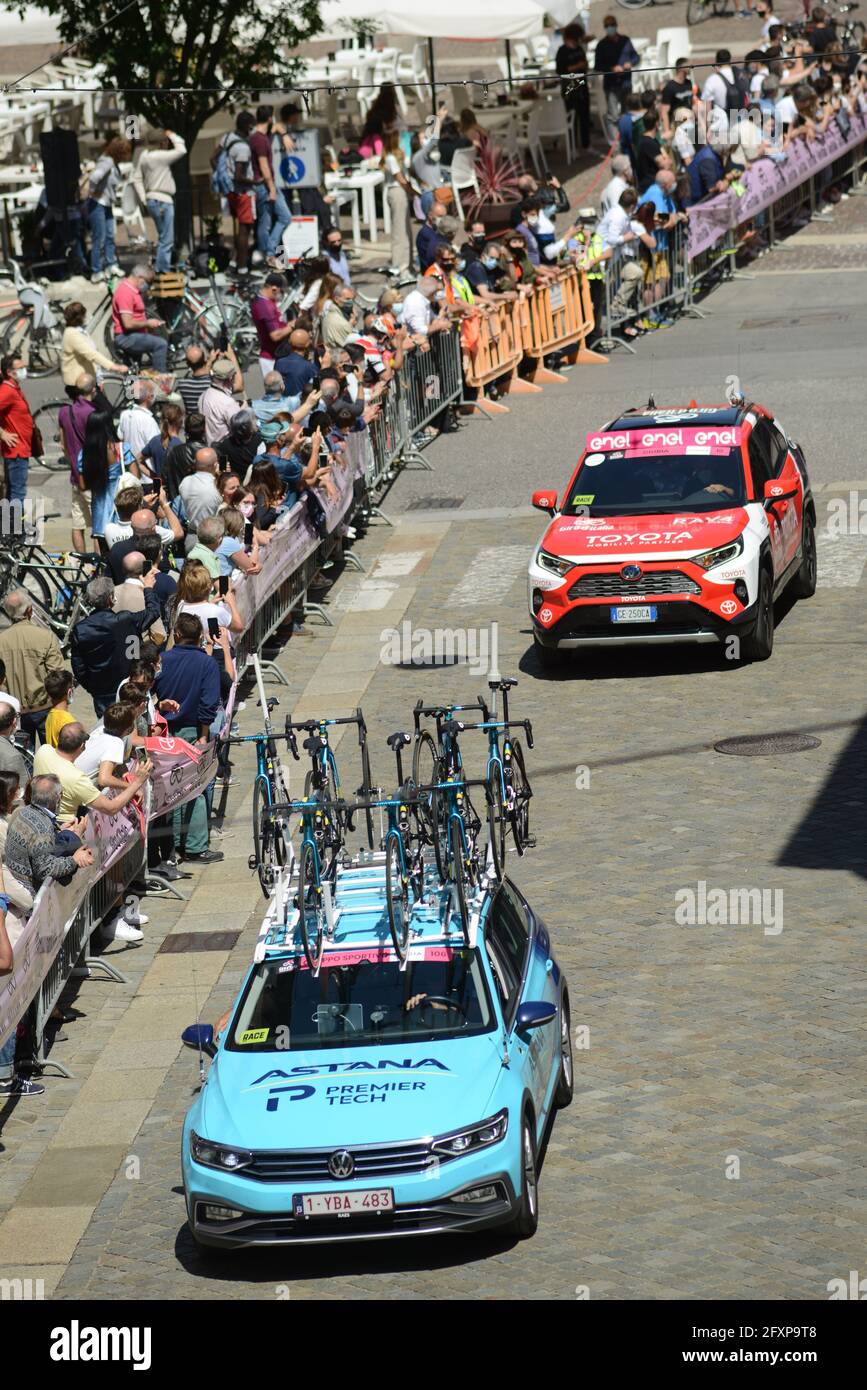 Giro d'Italia bike race 2021 Cremona Stage Stock Photo