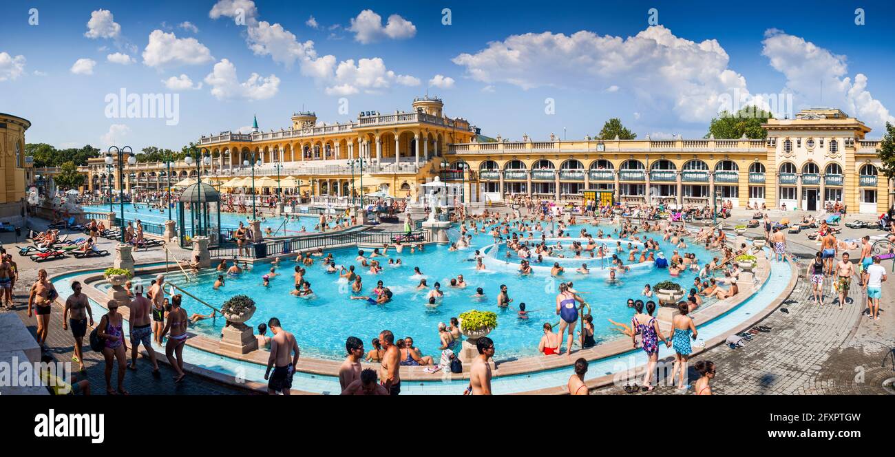 The Szechenyi Thermal Baths, the largest medicinal bath in Europe