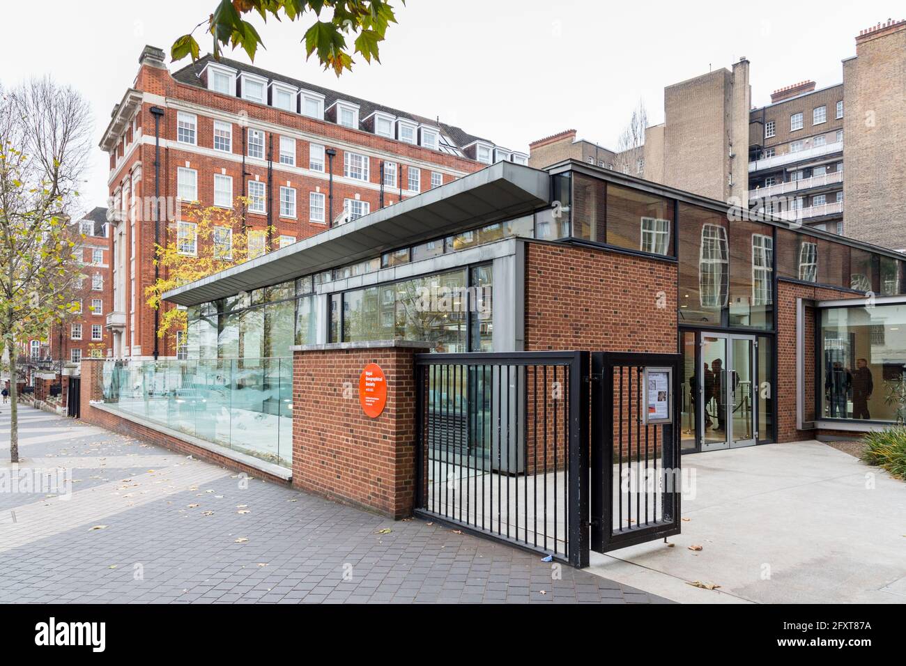 Headquarters of the Royal Geographical Society, Kensington, London, England, UK Stock Photo