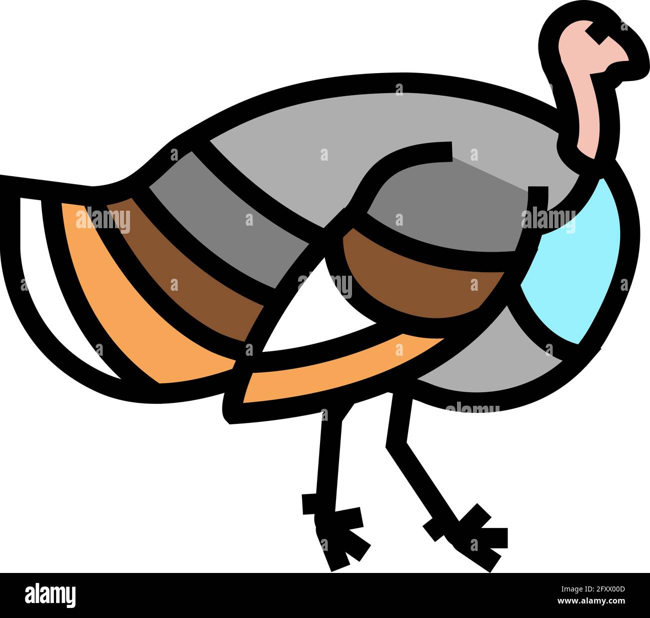 turkey bird color icon vector illustration Stock Vector Image & Art Alamy