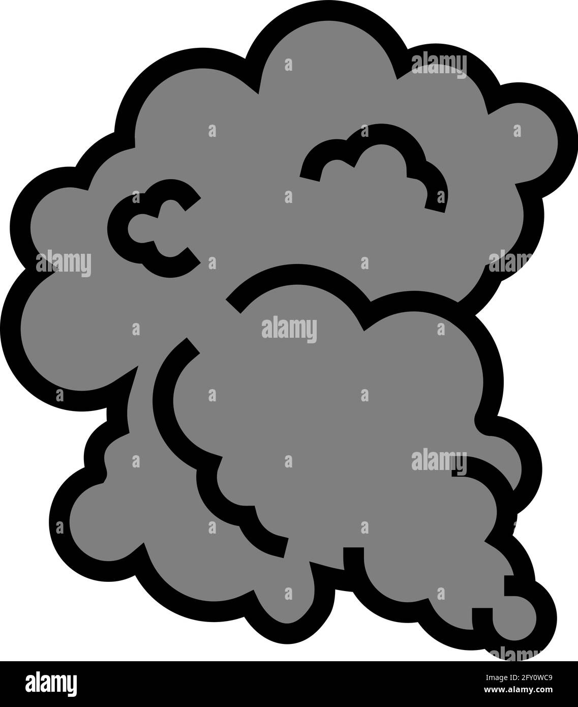 black smoke color icon vector illustration Stock Vector Image & Art - Alamy