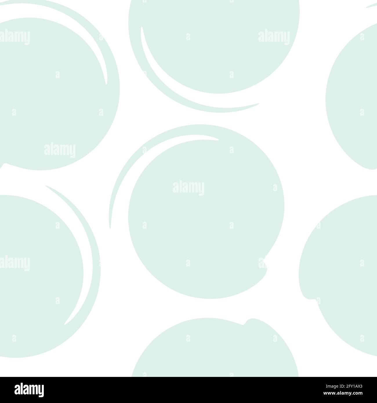 Vector seamless abstract pattern with geometry circles. Background Stock Vector