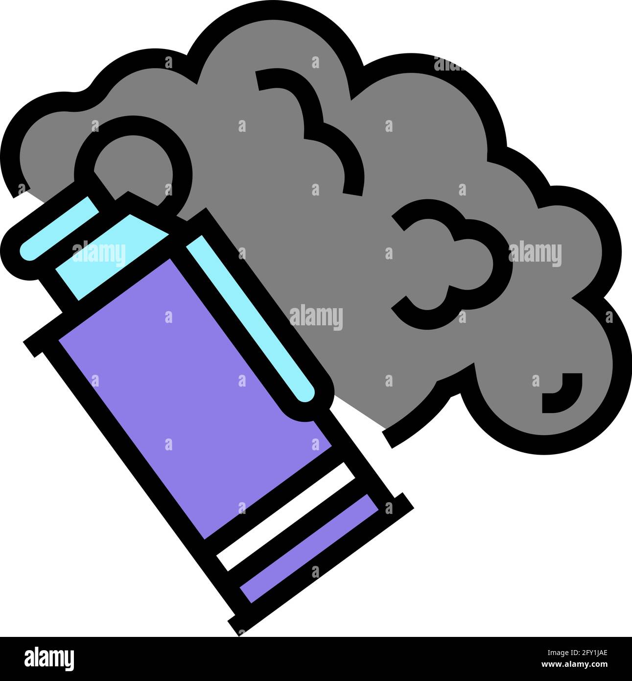 grenade smoke color icon vector illustration Stock Vector Image & Art ...