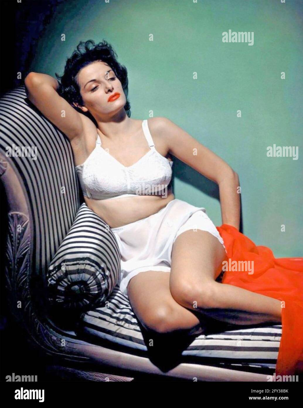JANE RUSSELL (1921-2011) American film actress and singer about 1953 Stock Photo