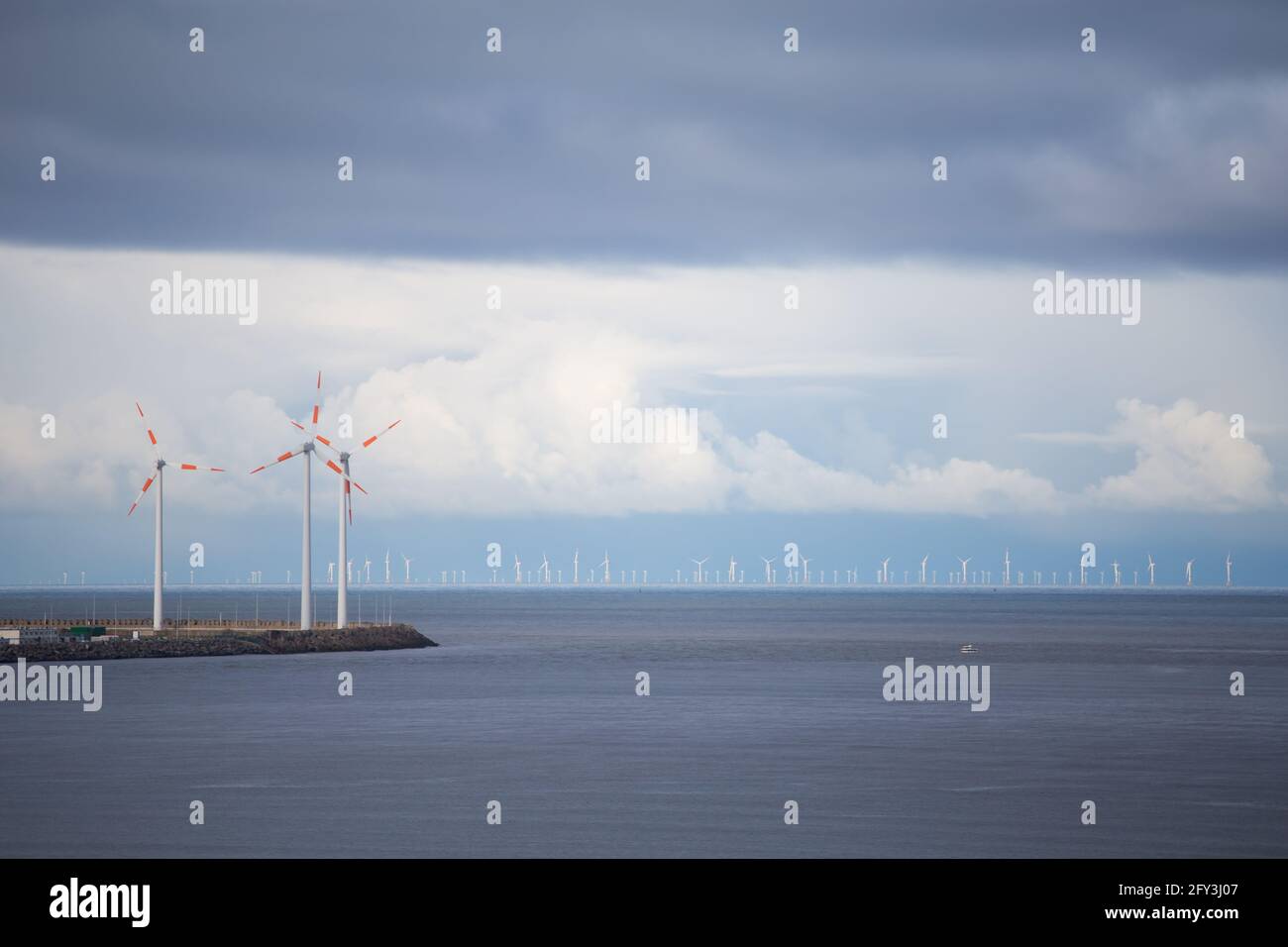 Lng Sea Terminal Seen From Beach In Zoute Knokkeheist Belgium Stock Photo  Download Image Now IStock