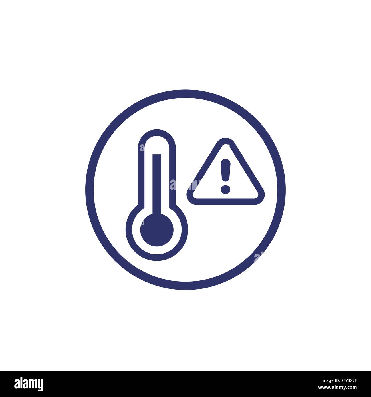 high temperature warning icon, vector Stock Vector Image & Art Alamy