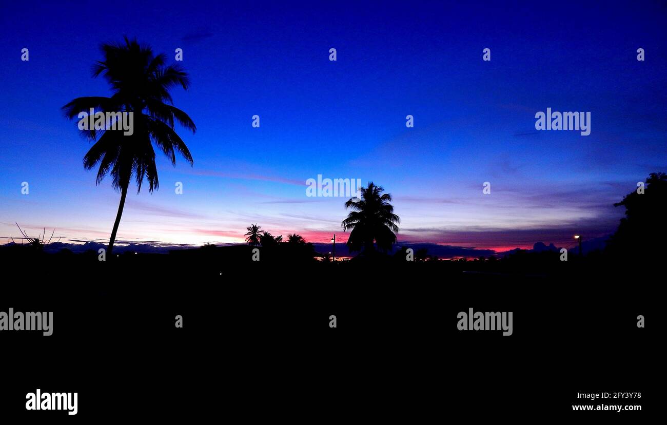 Sunrise in Trinidad Stock Photo