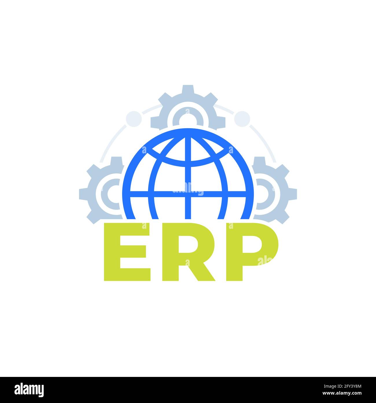 Erp icon Stock Vector Images - Alamy