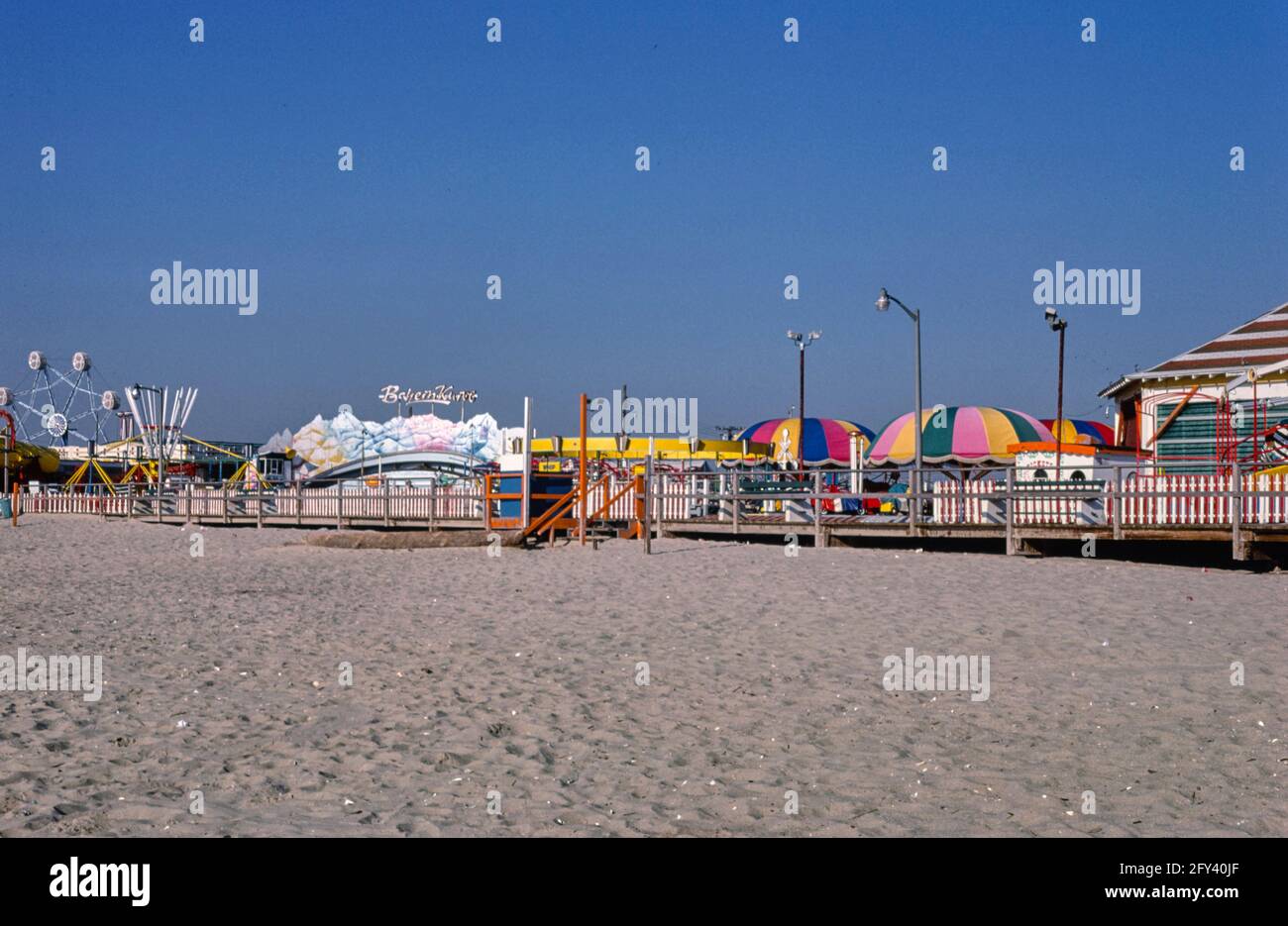 The Beach and Boardwalk, Point Pleasant, NJ Stock Photo