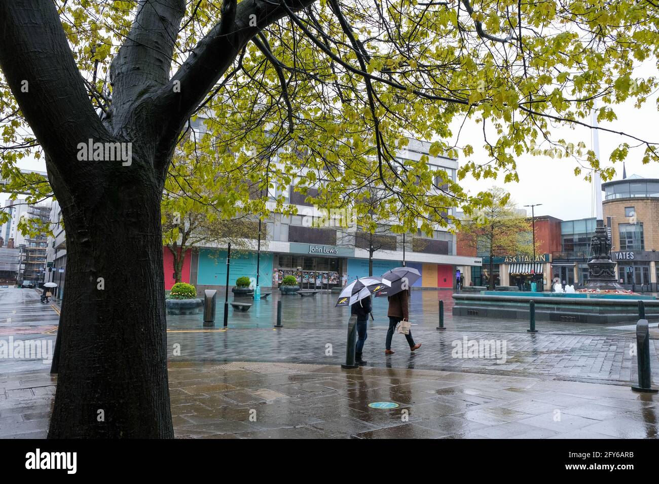 Barkers Pool and Cole Brothers/ John Lewis store in Sheffield city