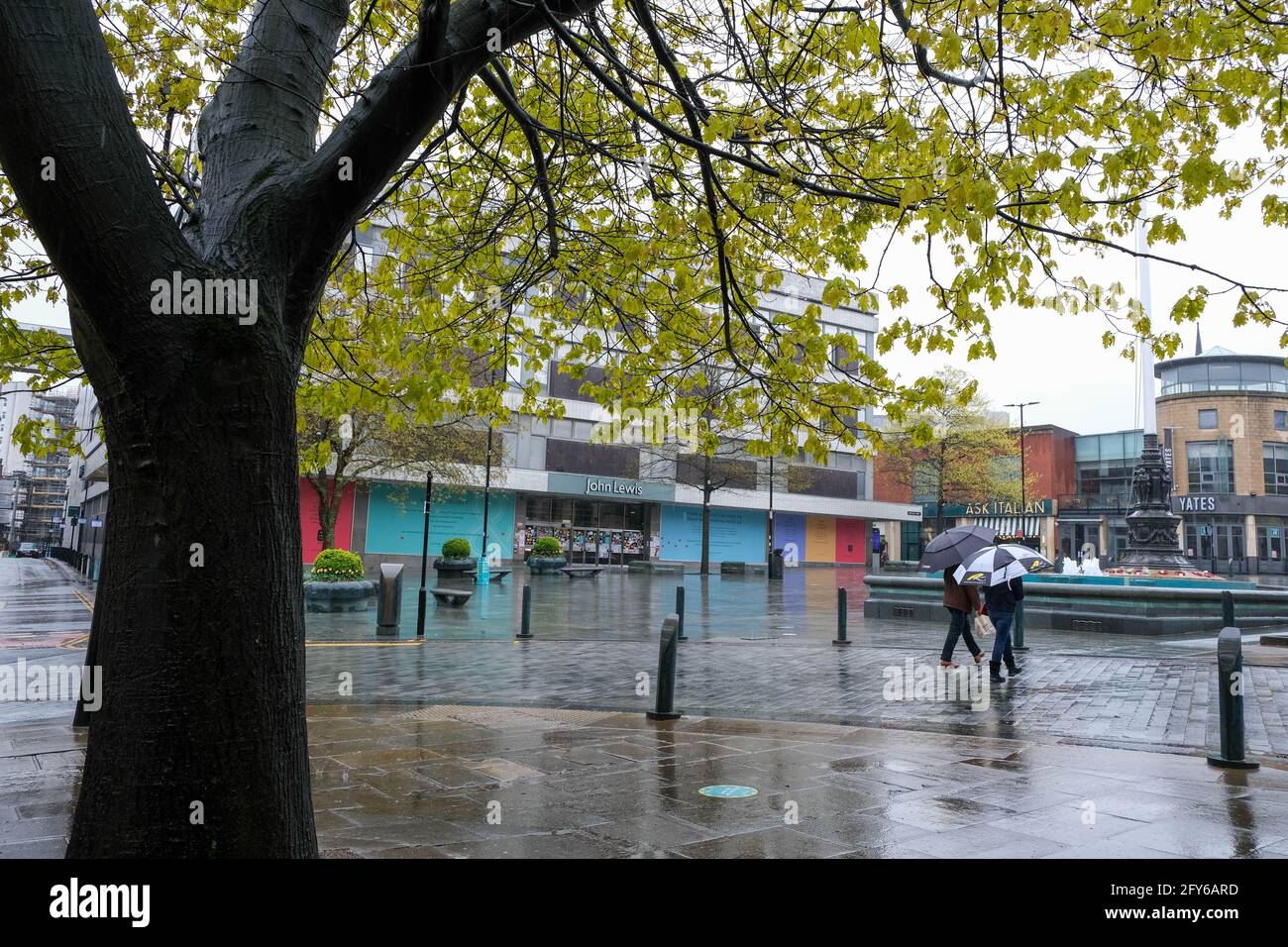 Barkers Pool and Cole Brothers/ John Lewis store in Sheffield city