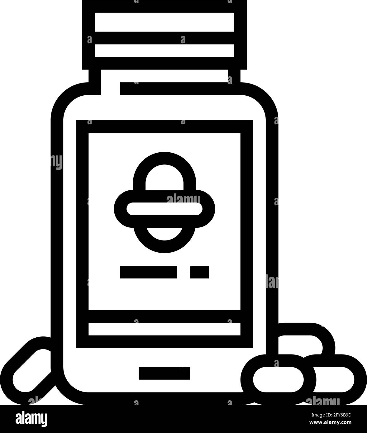 omega 3s dry skin treatment line icon vector illustration Stock Vector