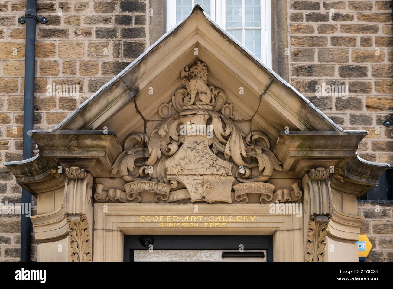 Cooper Art Gallery, Barnsley detail over main entrance South