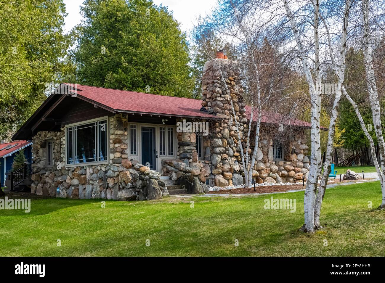 Lakeshore Drive House, one of the Mushroom Houses, designed by