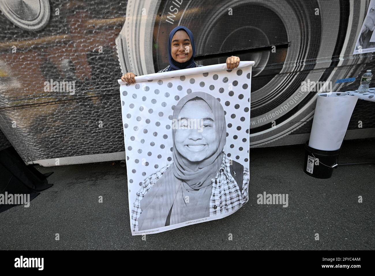 New York, USA. 27th May, 2021. High school senior Yasmin Chowdhury, 17 ...
