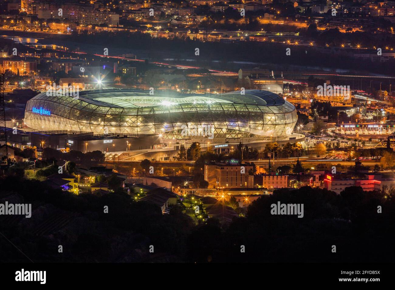 France Alpes Maritimes 06 Nice Allianz Riviera Stadium Located In The Saint Isidore District This Ultramodern Enclosure Of 35 000 Seats 45 000 Stock Photo Alamy