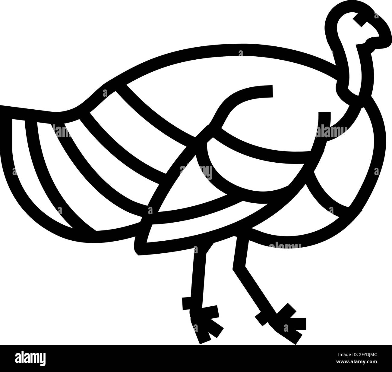 turkey bird line icon vector illustration Stock Vector Image & Art Alamy