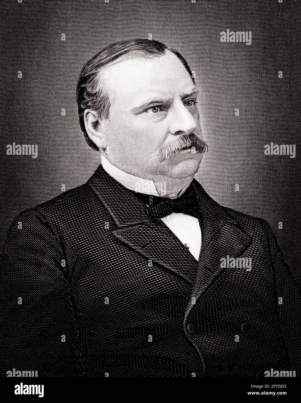 1880s 1800s 1890s 1891 PORTRAIT OF GROVER CLEVELAND 22nd & 24th AMERICAN PRESIDENT - q49017 CPC001 HARS AUTHORITY OCCUPATIONS POLITICS PRESIDENTS REFORMER CLEVELAND CONCEPTUAL 1880s SIGNATURE STYLISH 1891 GROVER CLEVELAND 24TH GROVER PORTLY 22ND 54 DEMOCRAT MUGWUMPS PERSONALITIES TWICE BLACK AND WHITE CAUCASIAN ETHNICITY ELECTED FAMOUS PERSON OLD FASHIONED Stock Photo