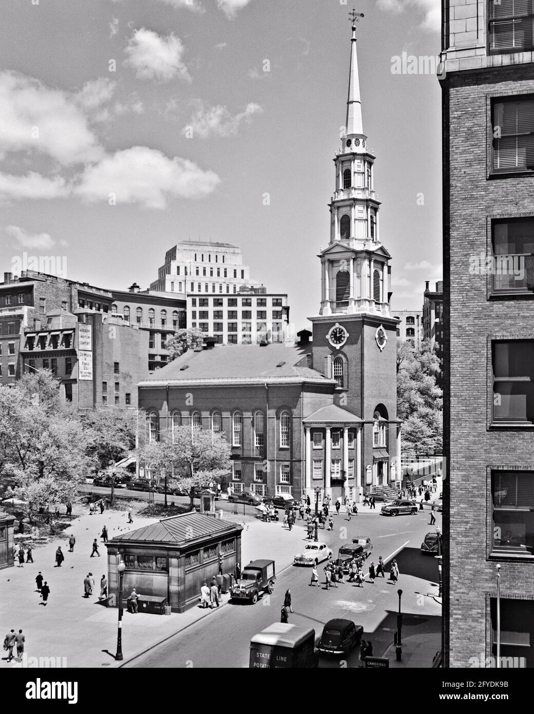 Tremont street park street church hires stock photography and images