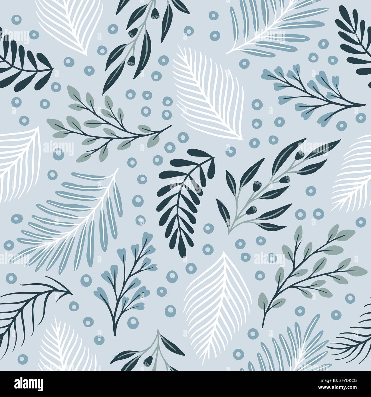 Garden flower, plants ,botanical ,seamless pattern vector design for ...