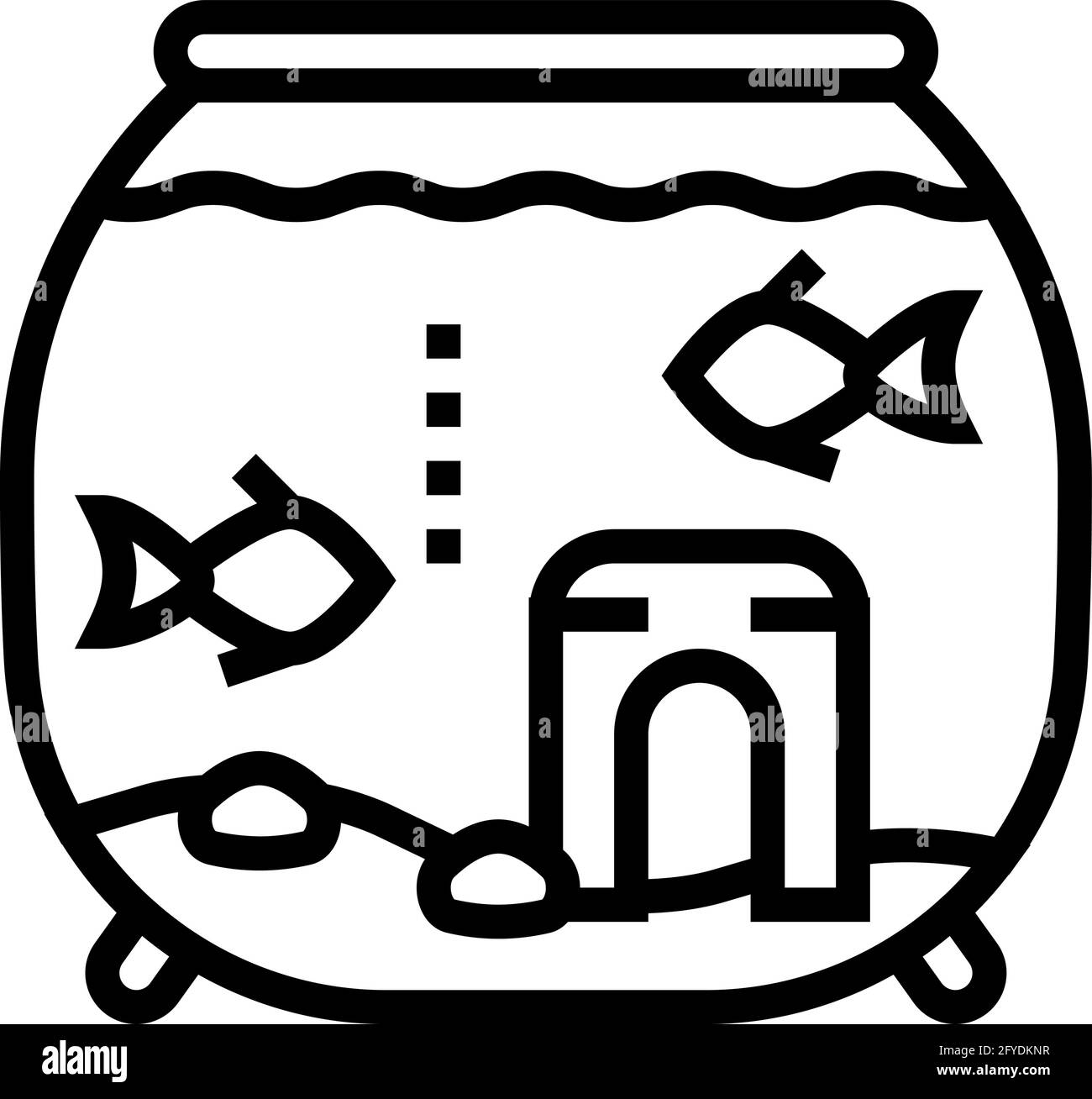 fish pet line icon vector illustration Stock Vector Image & Art Alamy