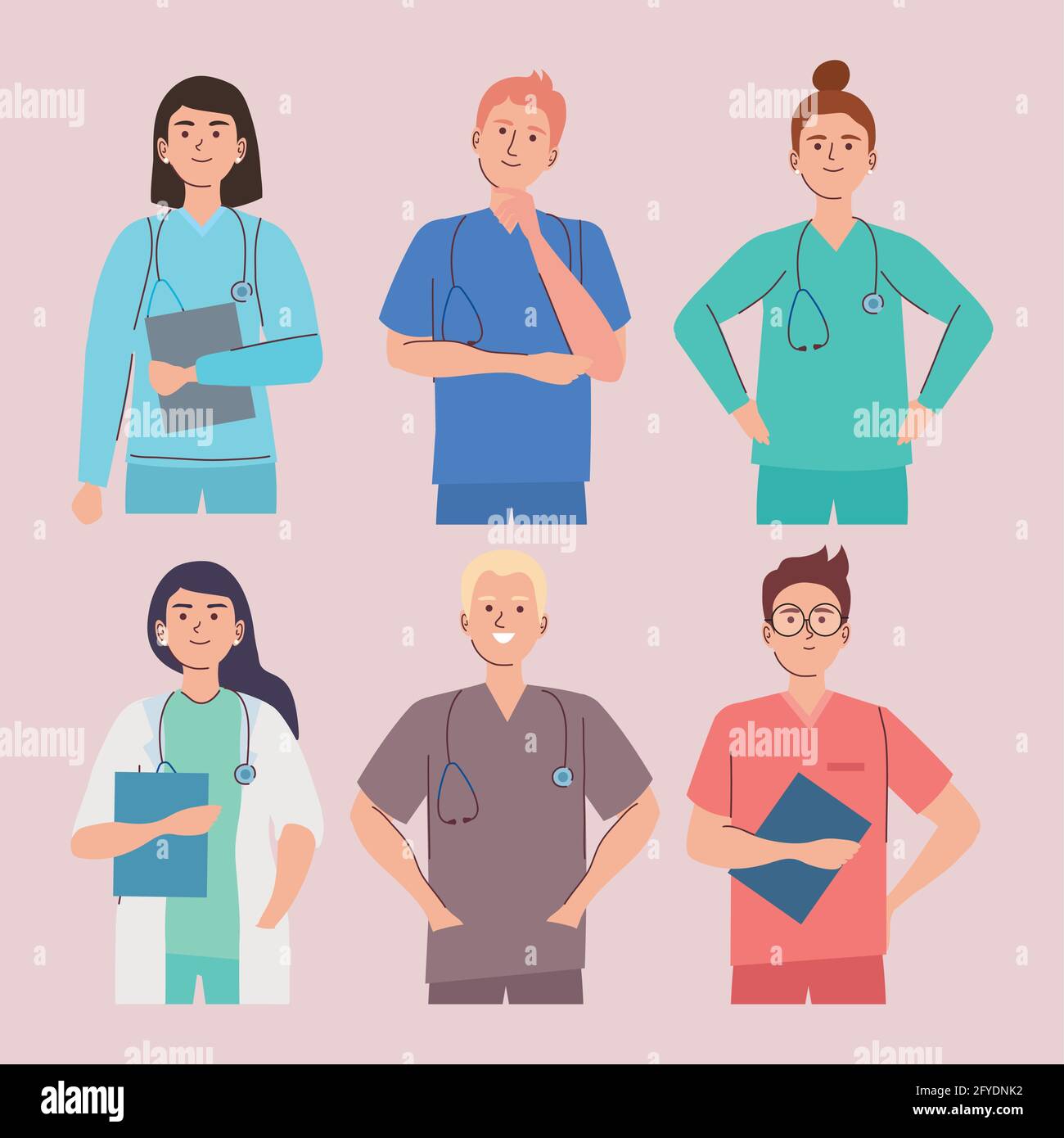 medical staff using uniforms Stock Vector Image & Art Alamy