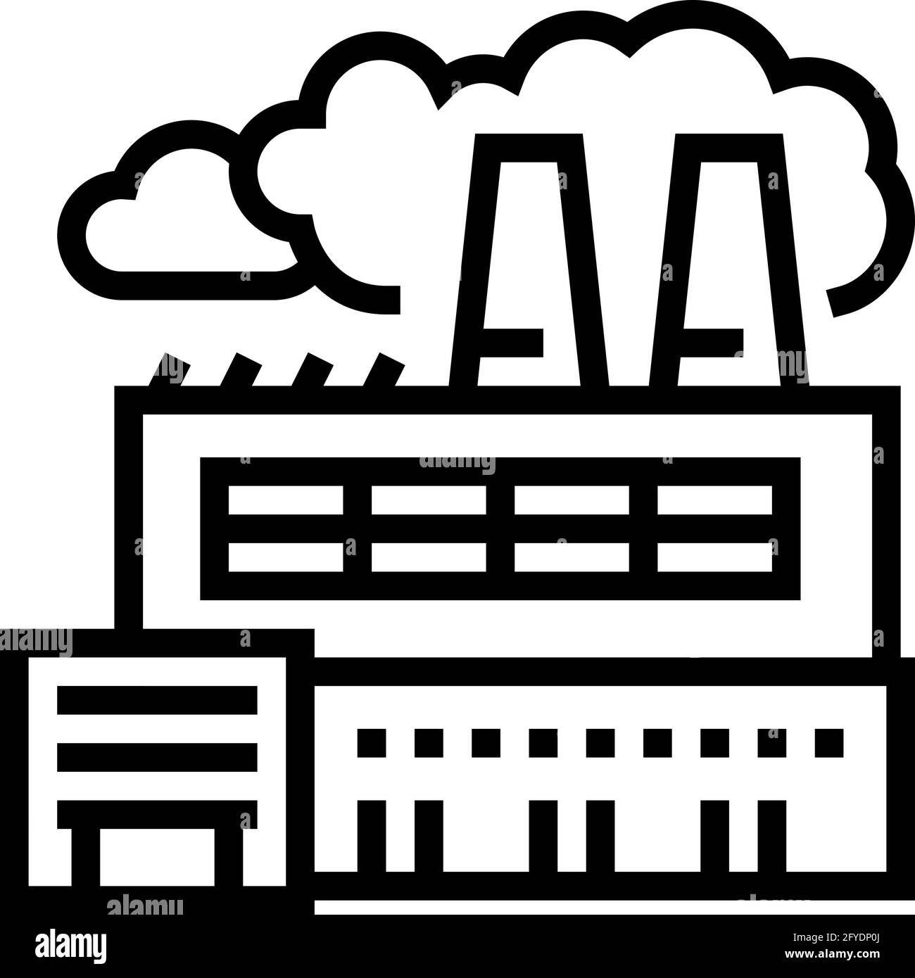 plant smoke line icon vector illustration Stock Vector Image & Art - Alamy