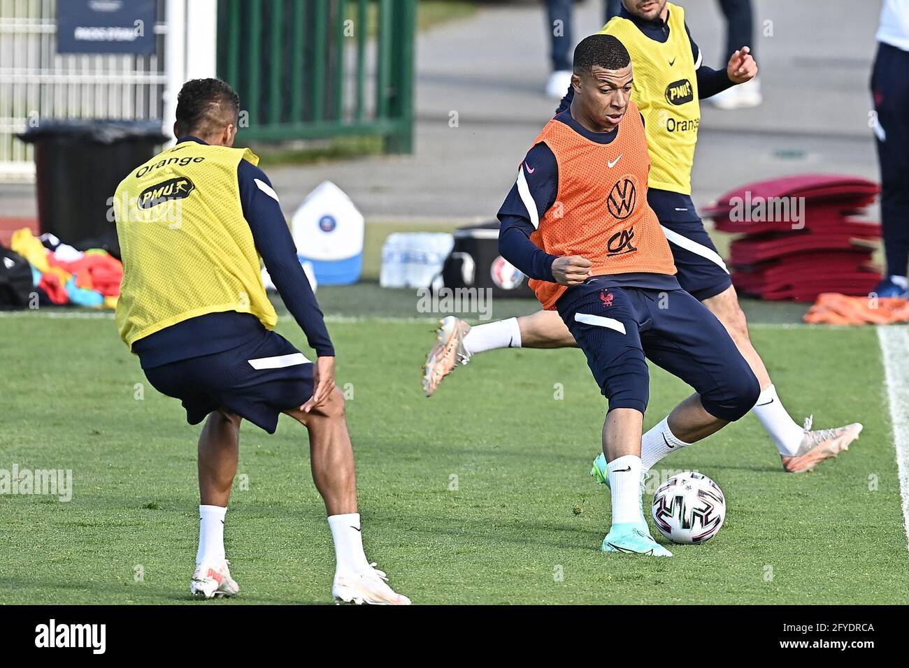 Kylian MBappe of France during the France training session at Centre  National du Football, on May 27, 2021 in Clairefontaine-en-Yvelines,  France. Photo by David Niviere/ABACAPRESS.COM Stock Photo - Alamy