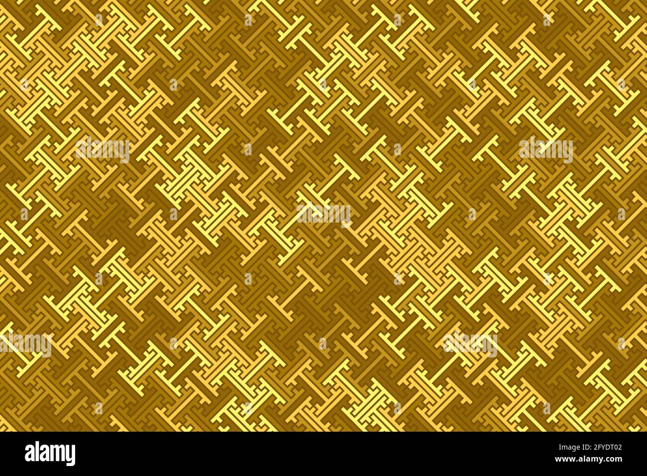 Japanese traditional with geometric seamless patterns.Luxury of gold background design for decorative,wallpaper, clothing, wrapping, fabric Stock Vector