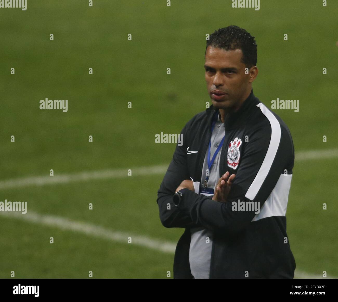 Corinthians caretaker manager Fernando (Corinthians have now appointed Silvinho as their new manager) during the Copa Sulamericana football match between Corinthians (Brazil) v River Plate (Paraguay) at the Neo Quimica Arena in