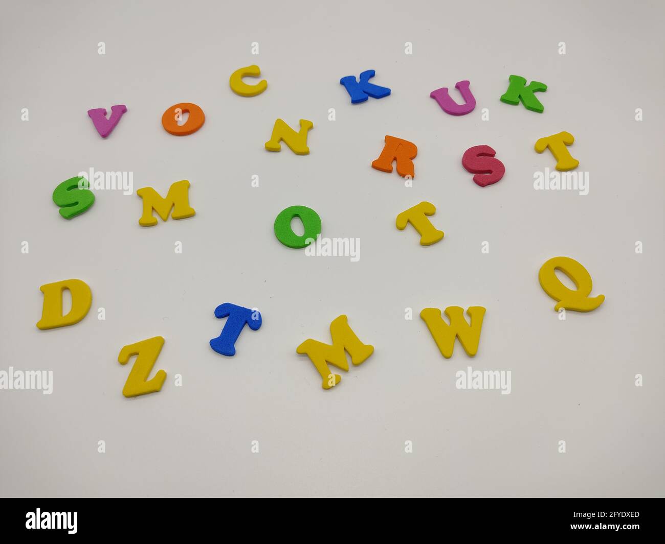 Letters isolated on a white background Stock Photo - Alamy