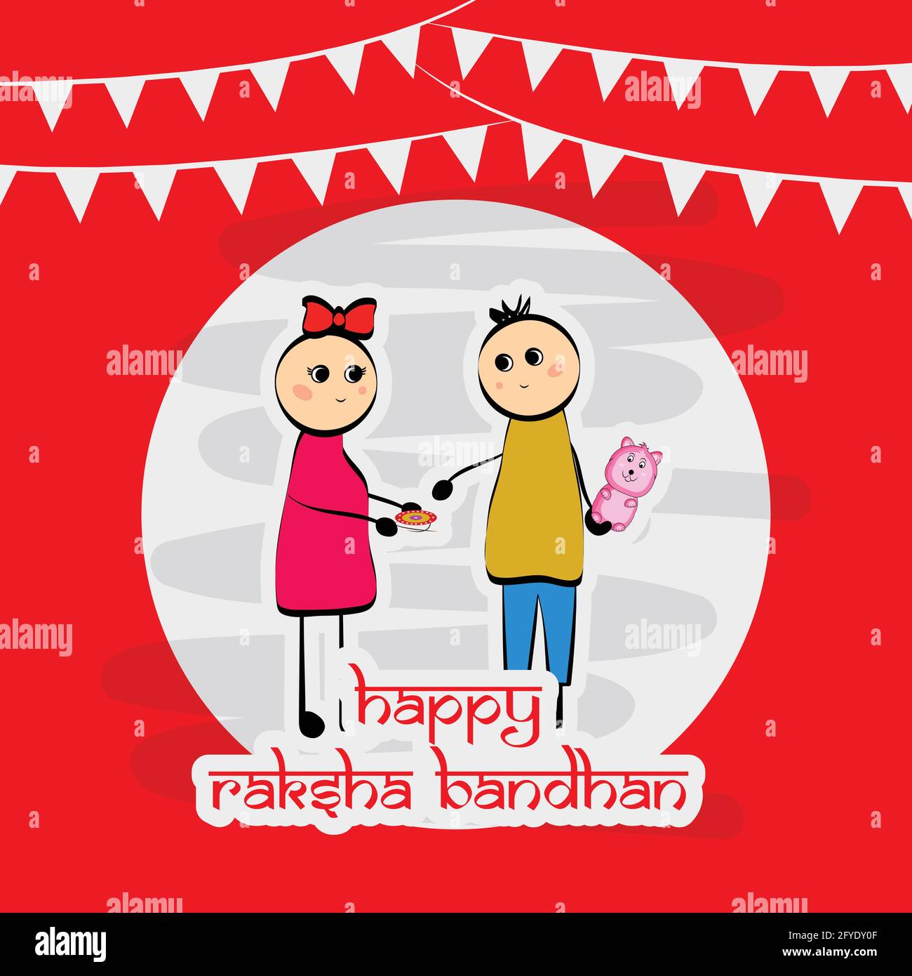 Hindu festival Raksha Bandhan Stock Vector Image & Art - Alamy