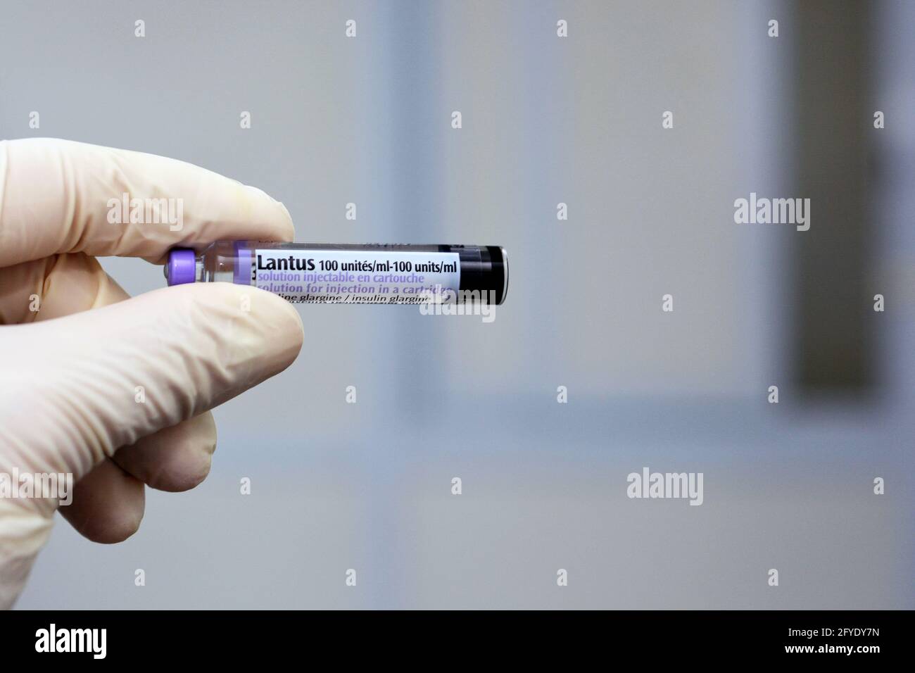 Lantus (insulin glargine injection) 100 Units cartridge is indicated in
