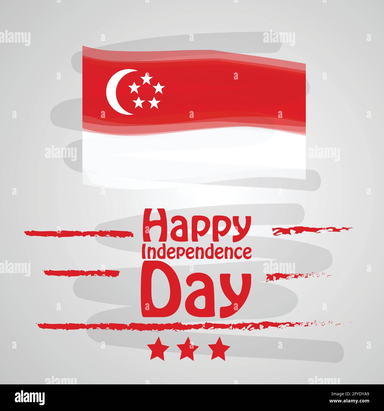Singapore Independence Day Stock Vector Image & Art - Alamy