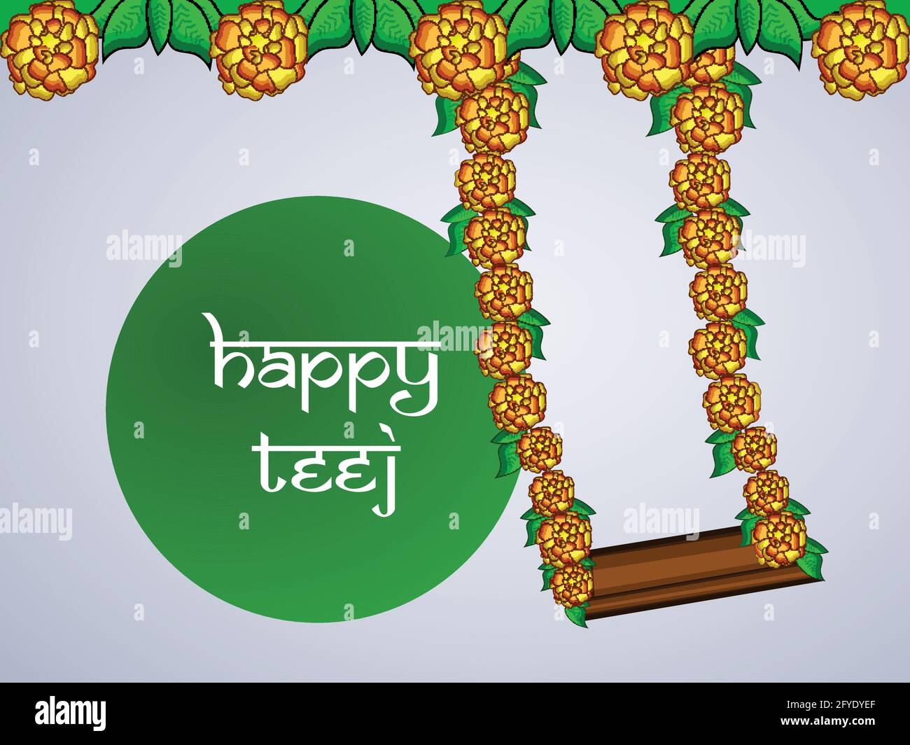 Indian festival Teej Stock Vector Image & Art - Alamy