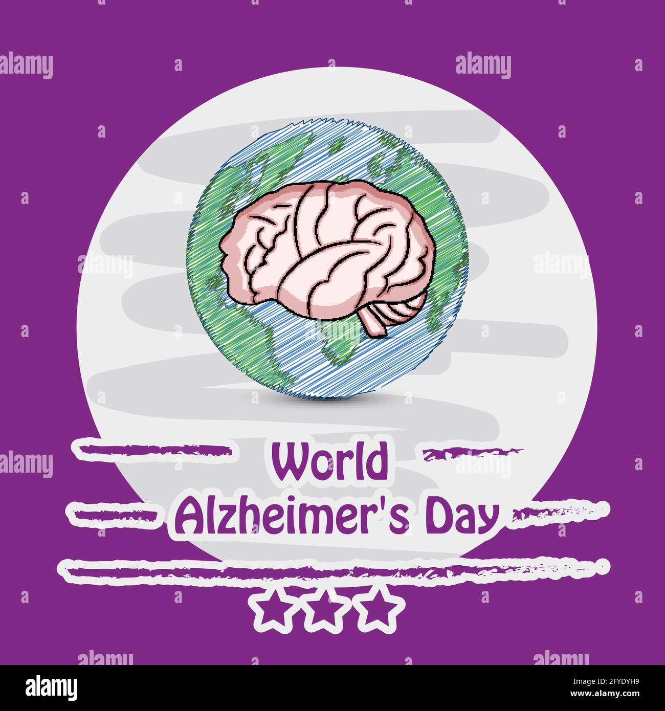 World Alzheimers Day Stock Vector Image & Art - Alamy