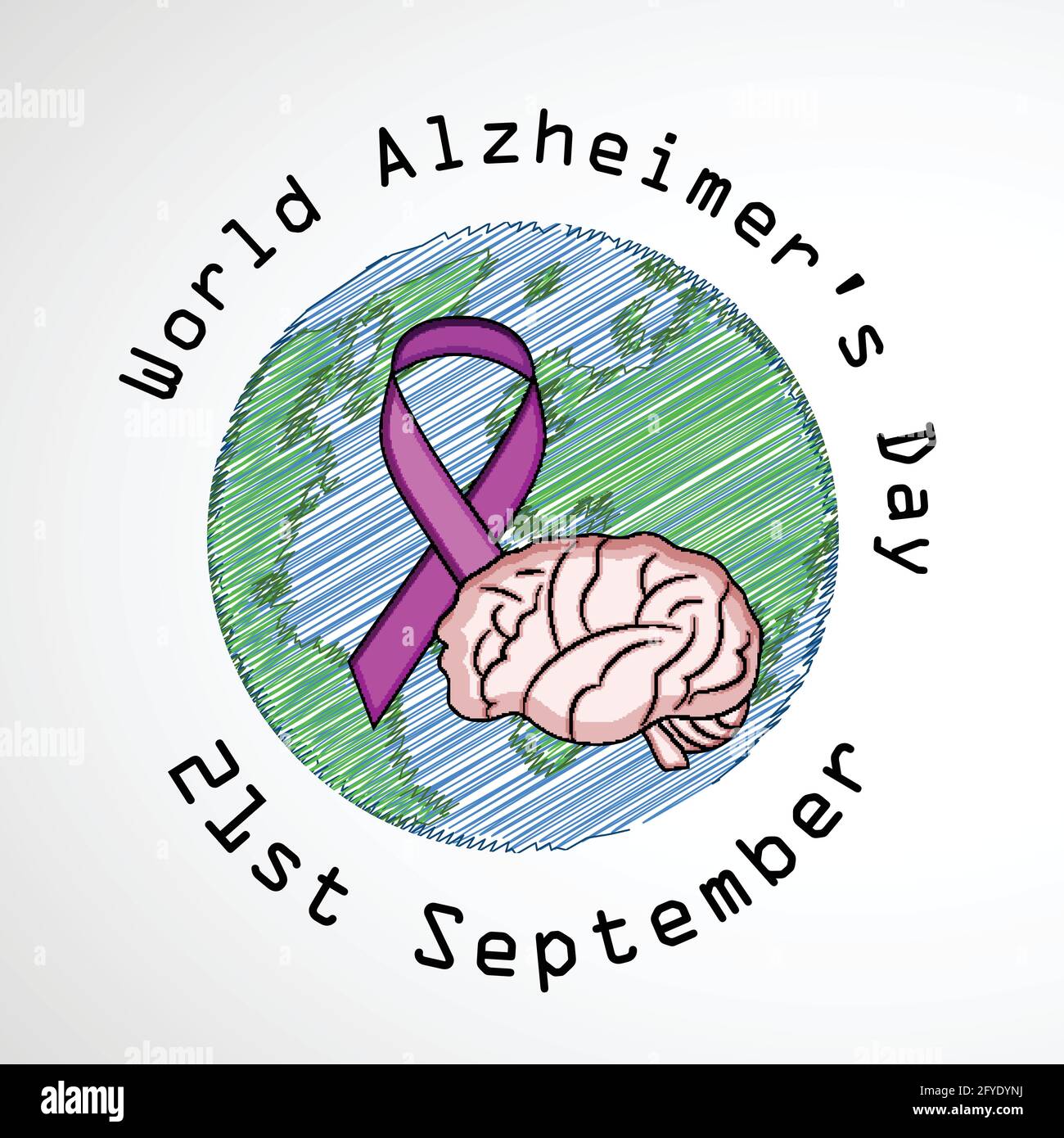 World Alzheimers Day Stock Vector Image & Art - Alamy