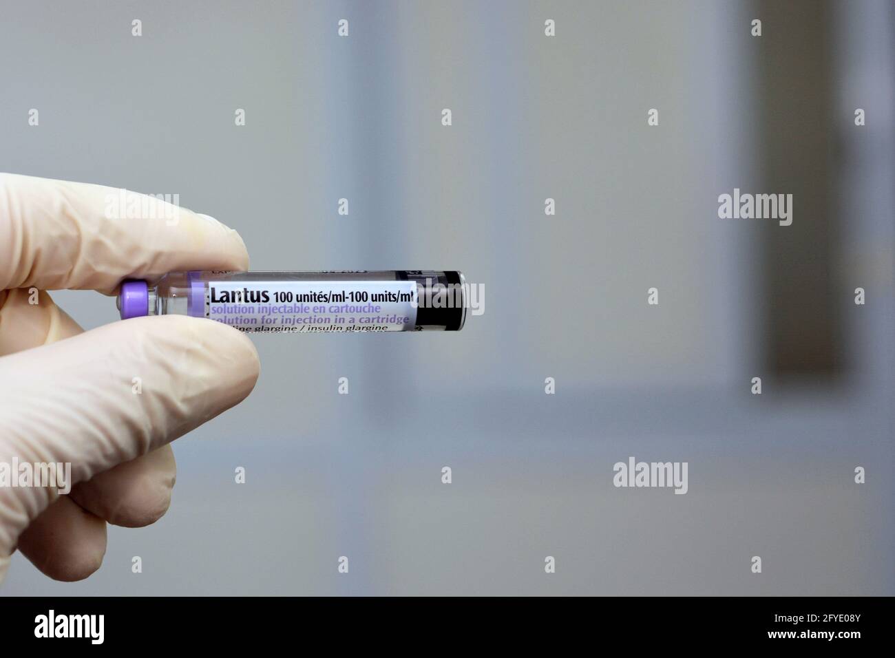 Lantus (insulin glargine injection) 100 Units cartridge is indicated in
