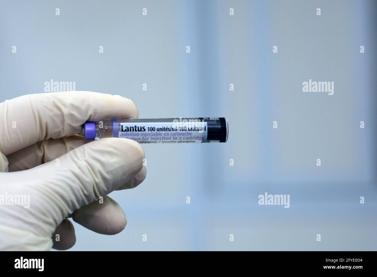 Lantus (insulin glargine injection) 100 Units cartridge is indicated in