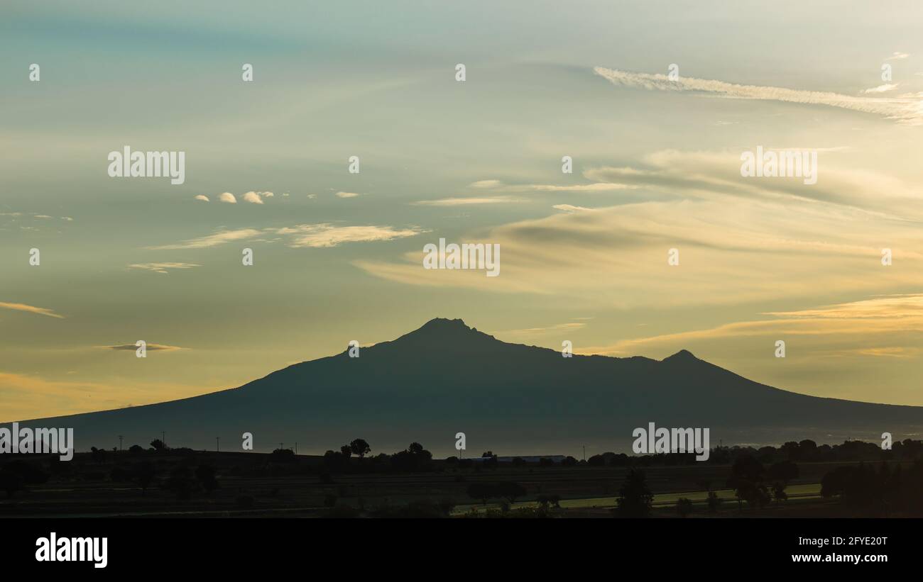 Mesmerizing view of La Malinche, also known as Matlalcueye or Malintzin active volcano in Mexico Mesmerizing view of La Malinche, also known as Matlalcueye or Malintzin active volcano in Mexico